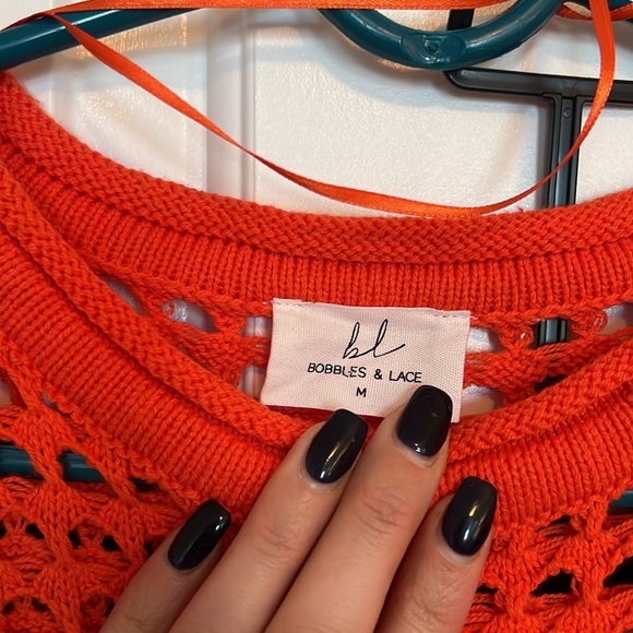 Bobbles & Lace 2 Piece Sweater Skirt Set, Size M. - Picture 6 of 8